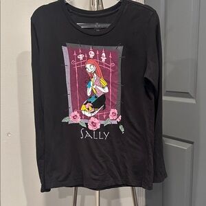 Disney Black Long Sleeve with Sally from Nightmare before Christmas Design.